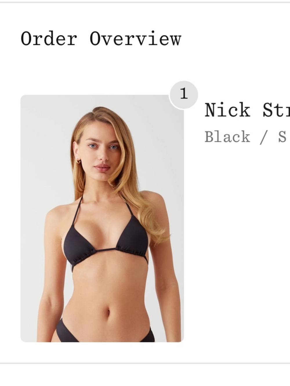 Nick String Triangle Bikini Top - Picture 2 of 2